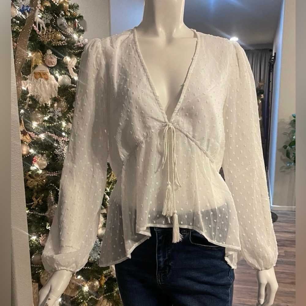 Elegant White Women's Top